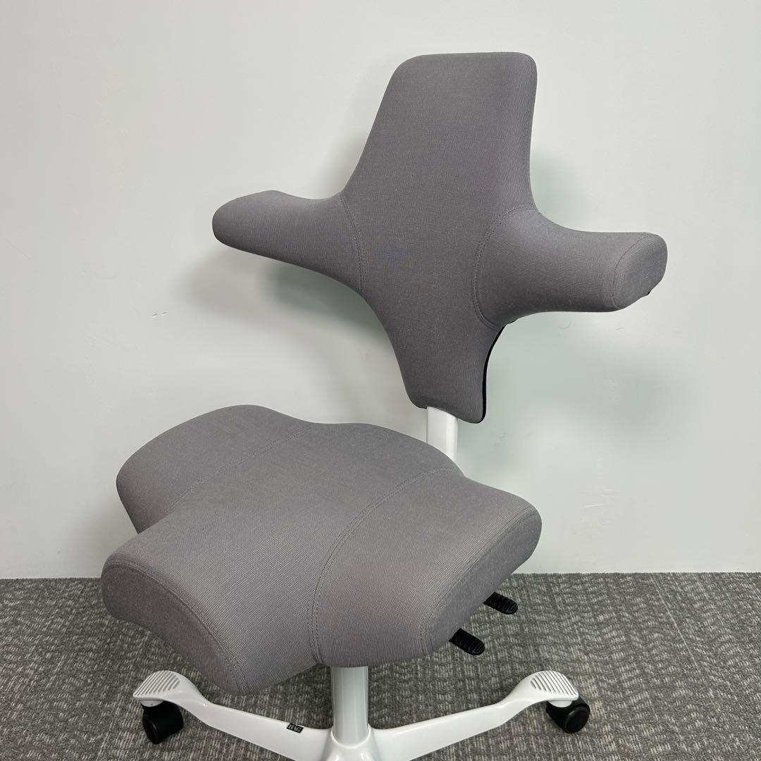 【D】オフィスチェア HAG Capisco ホーグ カピスコ 布張 グレー