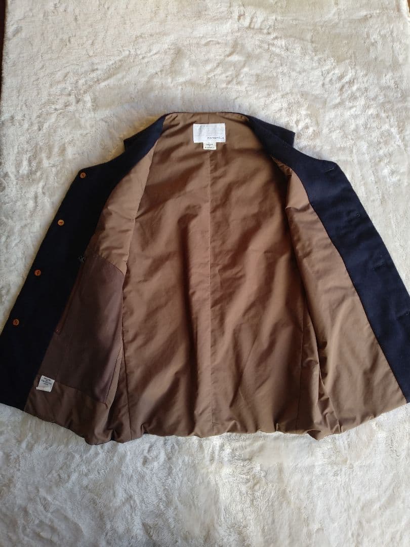 ナナミカ　プリマロフト　ウールベスト　sizeXS　ネイビー　オンオフ着用可