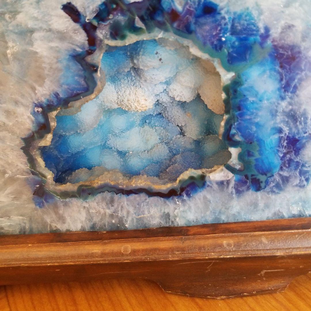 ブルーメノウ　原石一面磨き