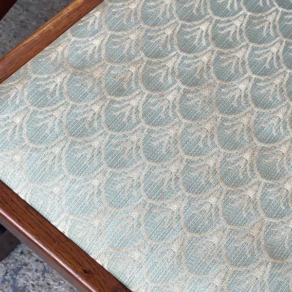 送料別　アンティーク　ダイニングチェア4脚セット　オーク材　ファブリック