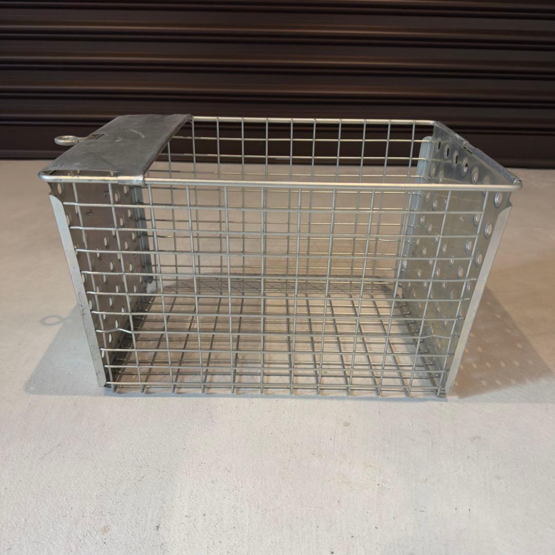 美品 ワイヤーバスケット Vintage ビンテージアメリカ ギアコンテナ