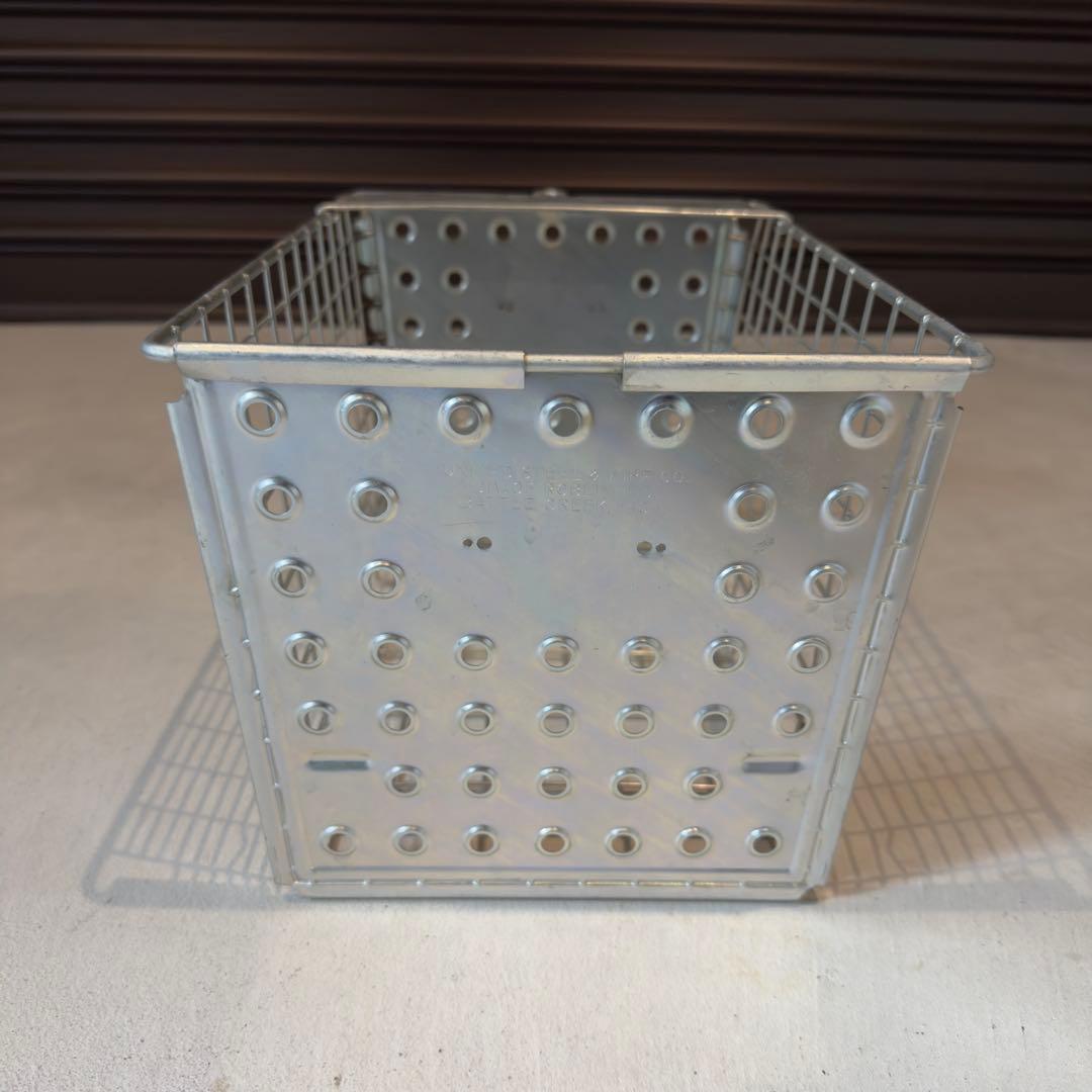 美品 ワイヤーバスケット Vintage ビンテージアメリカ ギアコンテナ