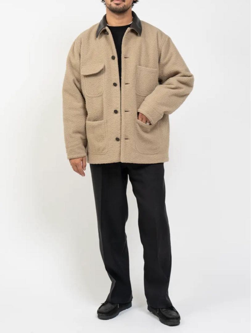 ジャケット・アウター OVY Casentino Over Half Coat beige L