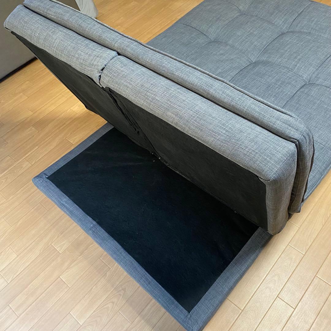 ソファ 3人掛け グレーオシャレ ソファーベッド