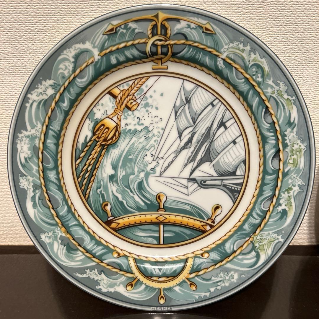 【未使用極美品】希少♪ HERMES エルメス パッチワーク プレート 2枚