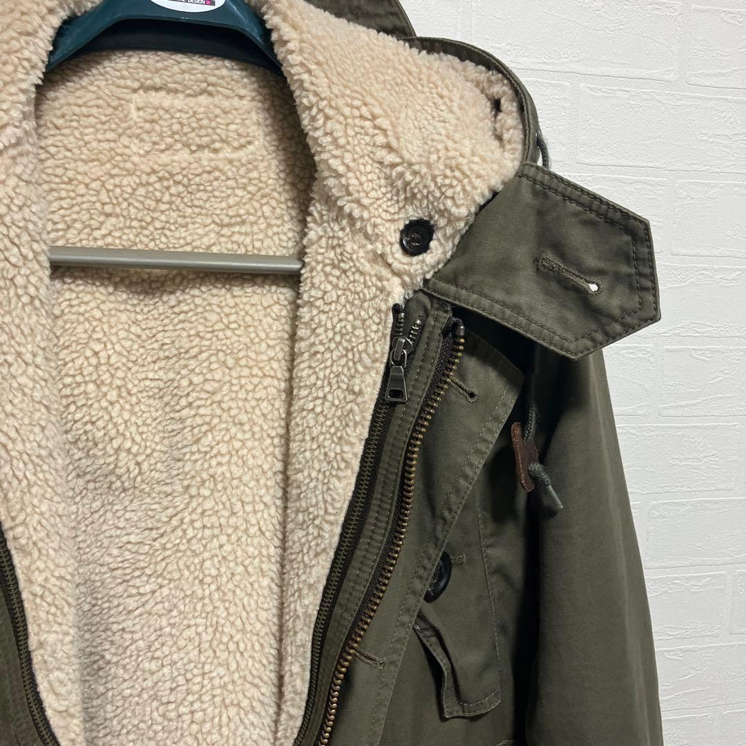 バーバリー ブラックレーベル メンズ モッズコート M51 オリーブグリーン L