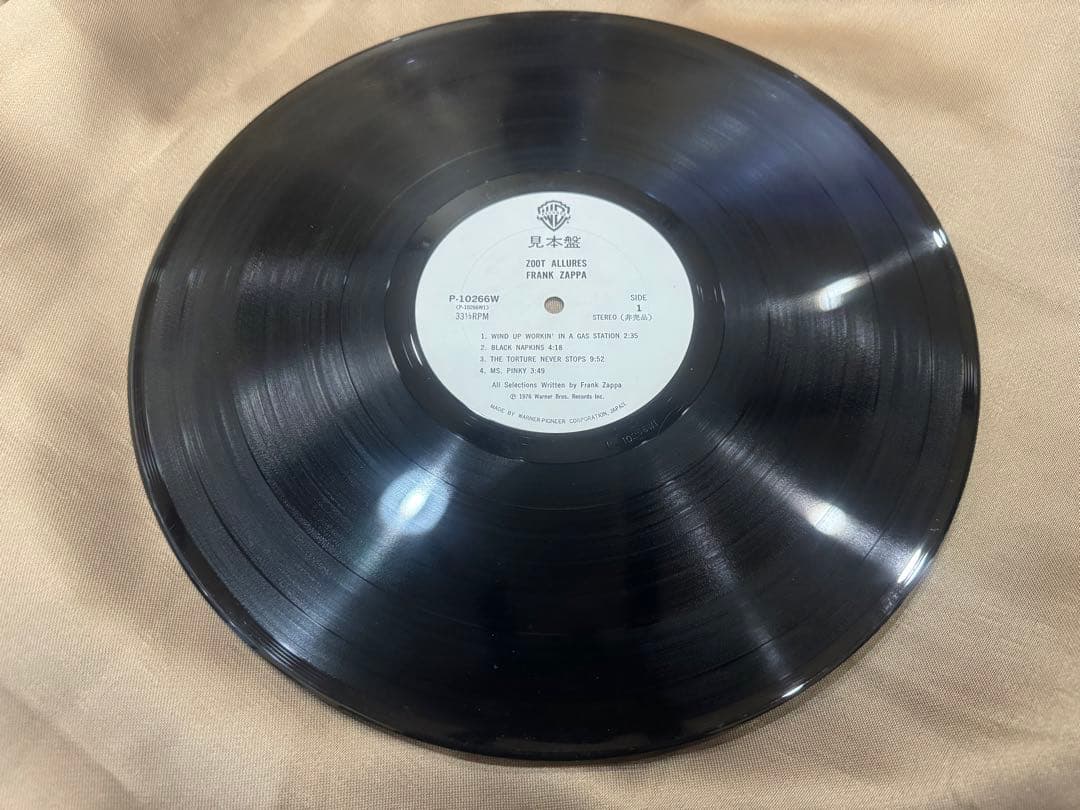 プロモFRANK ZAPPA/ZOOT ALLURES/P10266W LP