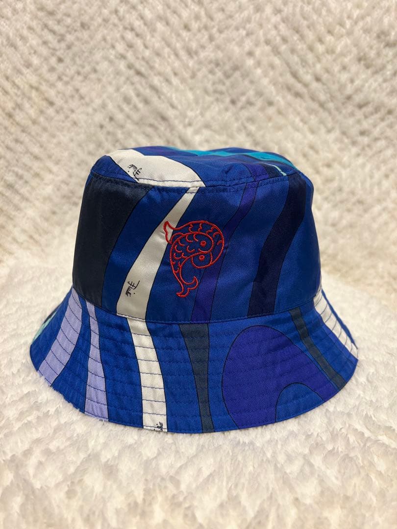 新品未着用 Emilio Pucci バケットハット シルク100%