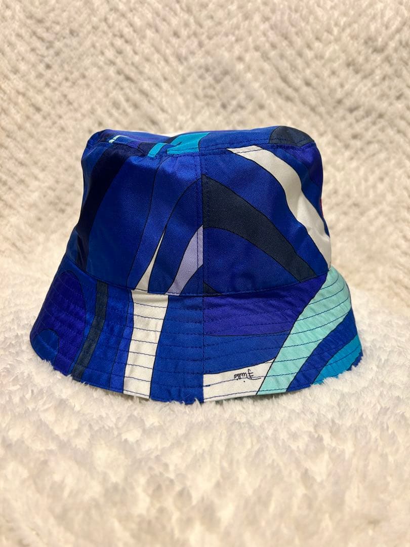 新品未着用 Emilio Pucci バケットハット シルク100%