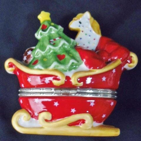 ビレロイ ボッホ クリスマス ヒンジボックス 小物入れ 陶器 ポタリーケース