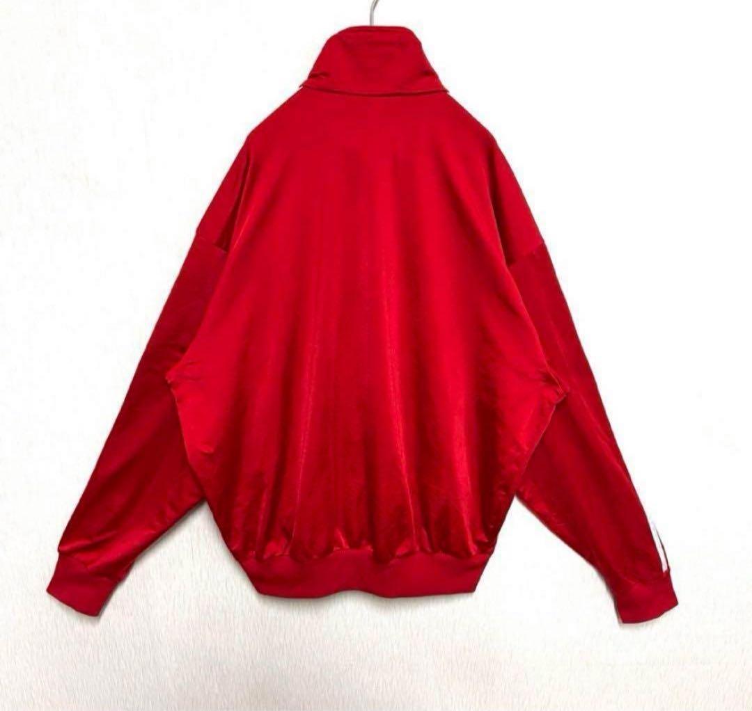 【ビッグサイズ‼️】adidasファイヤーバードトラックジャケット L 赤白 古着