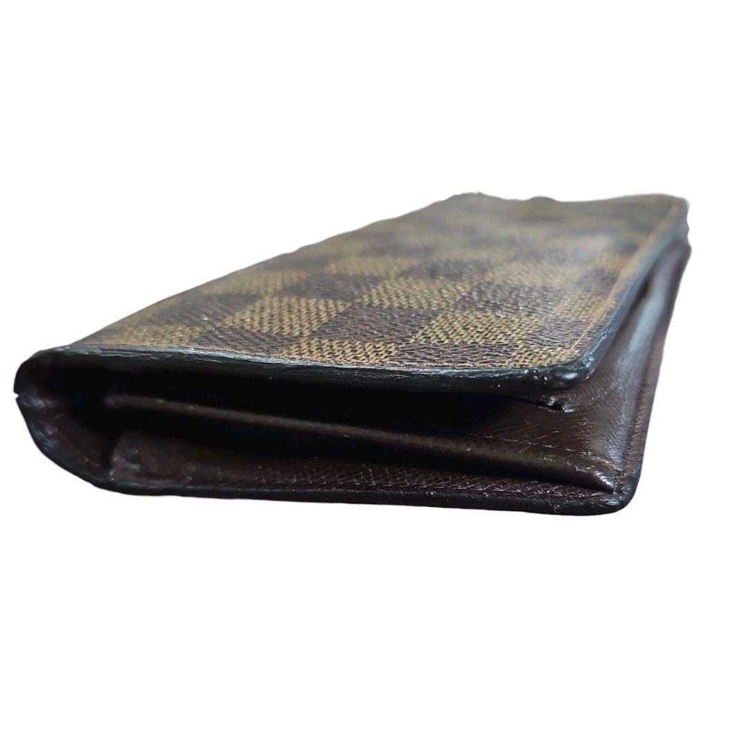 【美品】ルイヴィトン ダミエ ポルトフォイユ ブラザ ブラウン 長財布 2つ折り