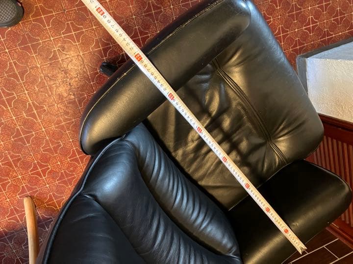 カリモク　レザーデスクチェアー