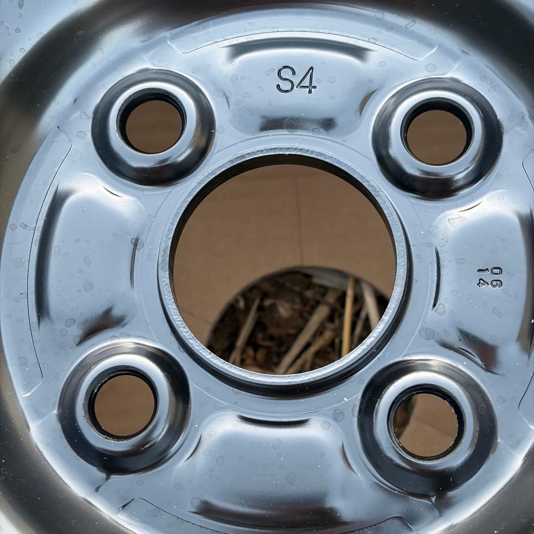 新車外し 15インチ 6J ハブ径54mm スチールホイール 4個セット