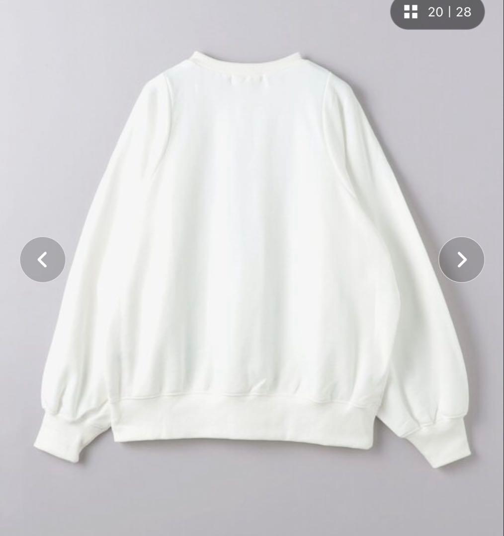 未使用タグ付【AEWEN MATOPH】　コットン スウェット プルオーバー　白