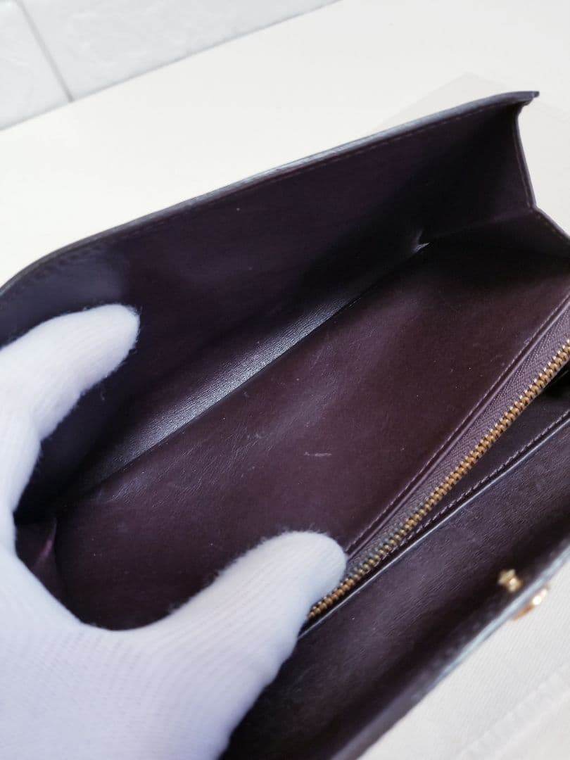 【美品】ルイヴィトン ヴェルニ ポルトフォイユ サラ 二つ折り 長財布