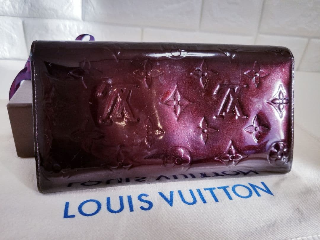 【美品】ルイヴィトン ヴェルニ ポルトフォイユ サラ 二つ折り 長財布