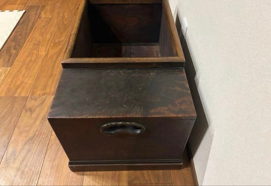 木製火鉢 引き出し付き 中型