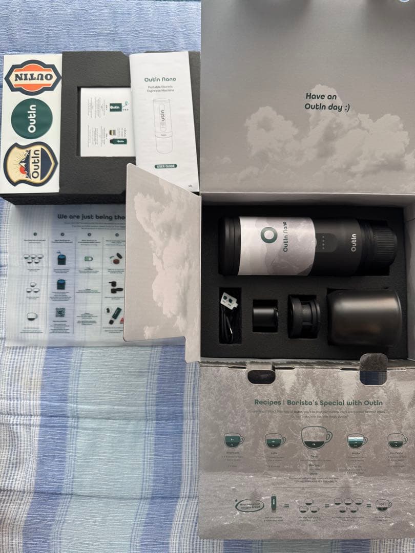OutlinNanoポータブルエスプレッソマシーンBasket PLUS セット