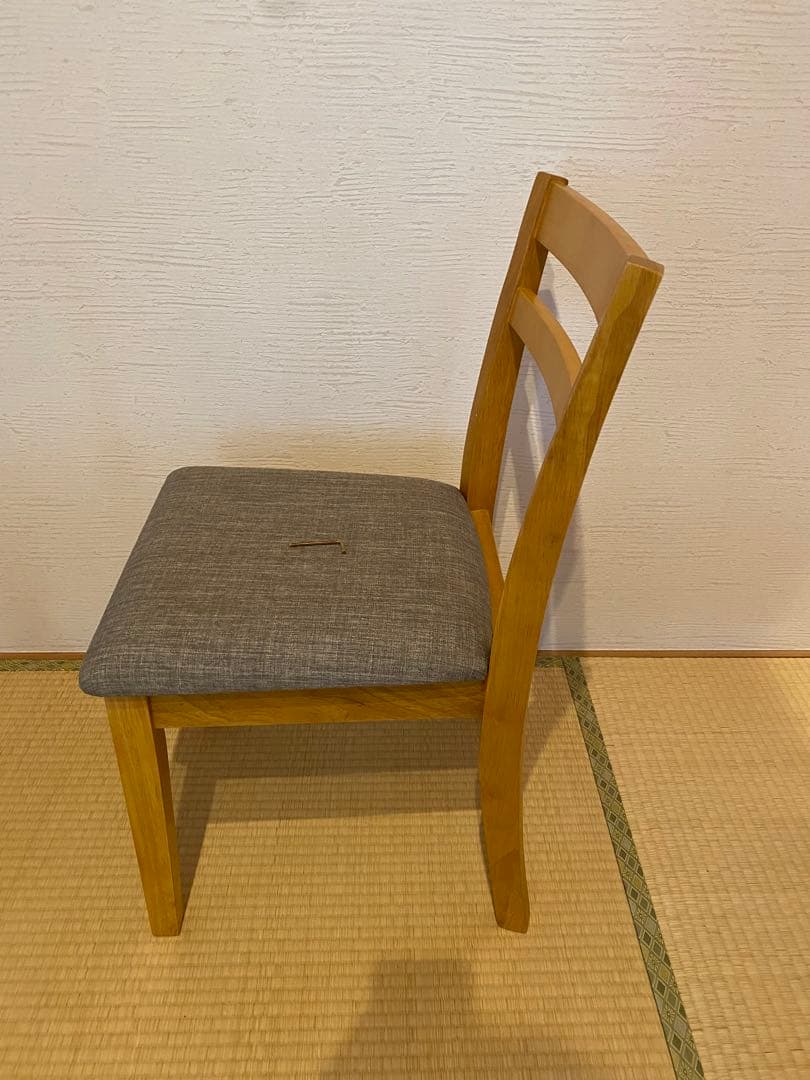 【訳あり品】木製 ダイニングチェア 食卓椅子　4脚セット