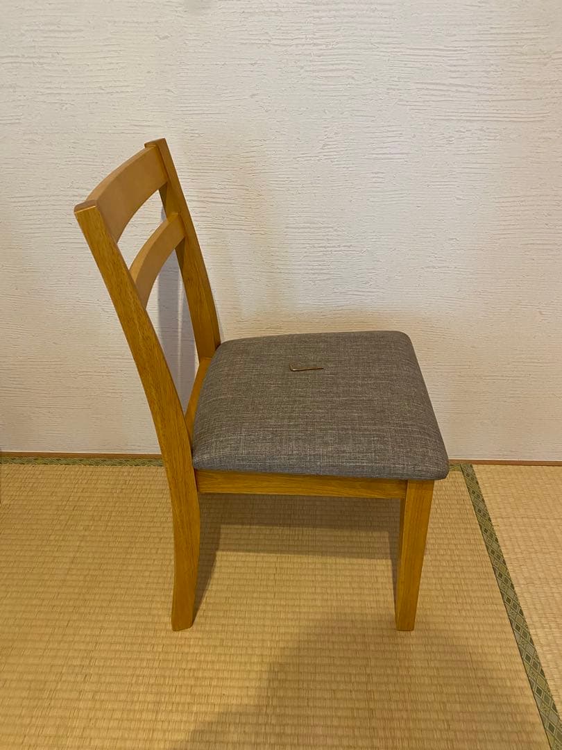 【訳あり品】木製 ダイニングチェア 食卓椅子　4脚セット