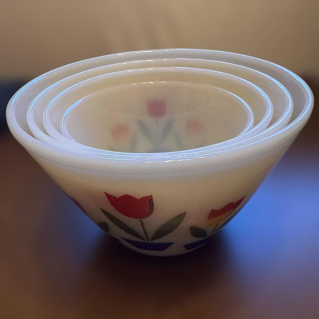 Fire King チューリップデザイン 4個セット