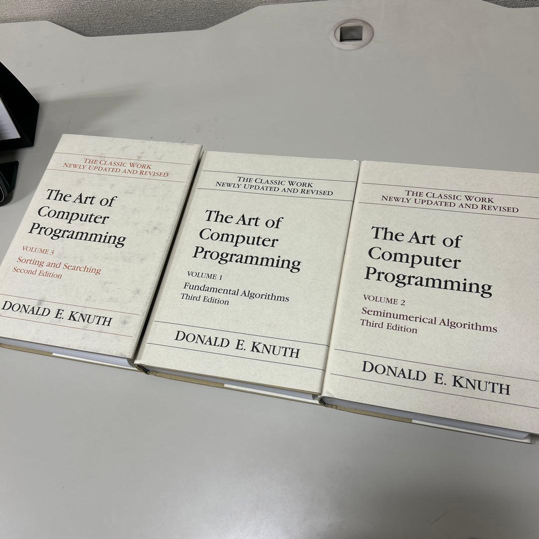 ドナルド・E・クヌース コンピュータプログラミング 1-3巻 英語　美品