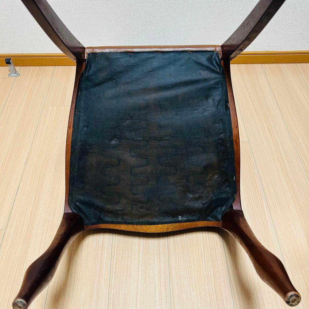 maruni マルニ ベルサイユ 本革張 ハイバックチェア 貴族 アンティーク