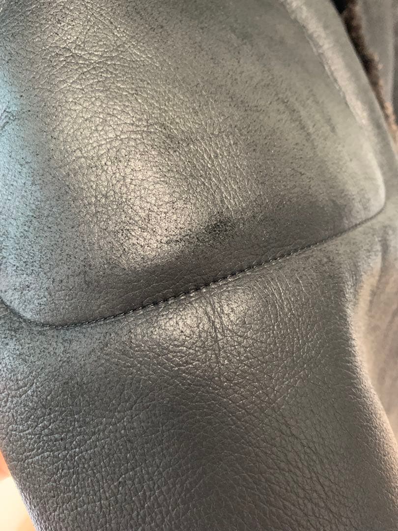 ダックス リアルムートン ロングコート ブラック 48 羊革 本革