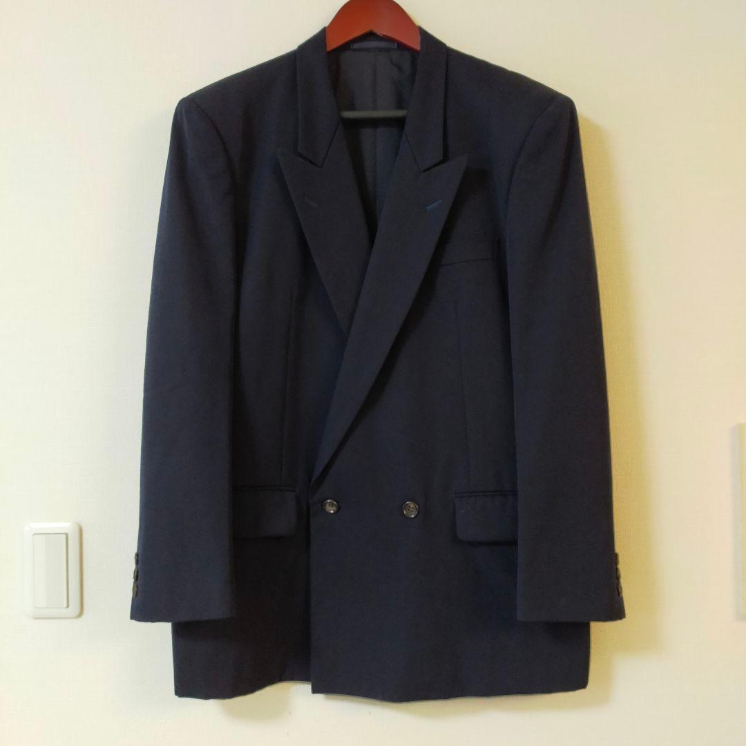 90S　COMME des GARCONS　濃紺　ダブルブレストスーツ