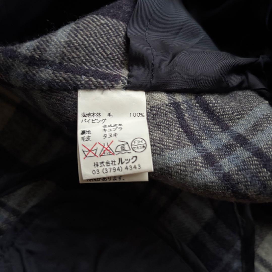 専用出品SCAPA 九分袖グレーウールコートと白タートルニット