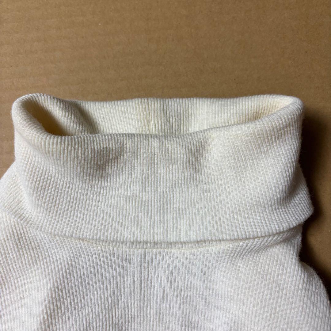 専用出品SCAPA 九分袖グレーウールコートと白タートルニット