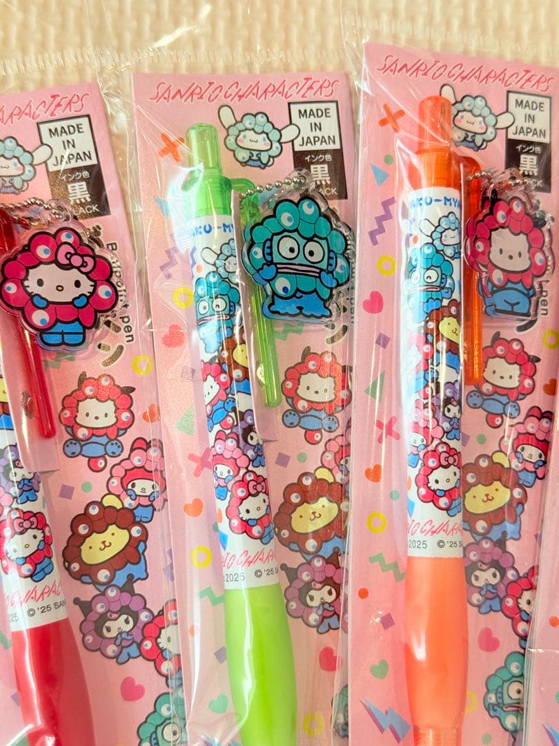 EXPO 2025 ミャクミャク サンリオ キャラクター ボールペン 5本セット