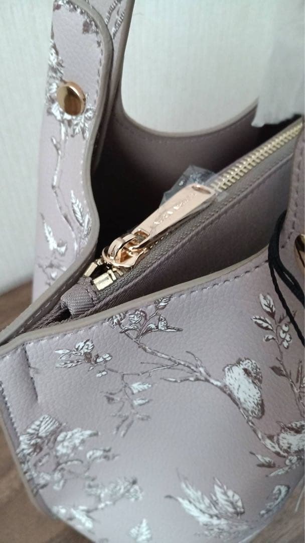 専用新品タグ付きローラアシュレイ花柄ピンクベージュバックデニムロングワンピース