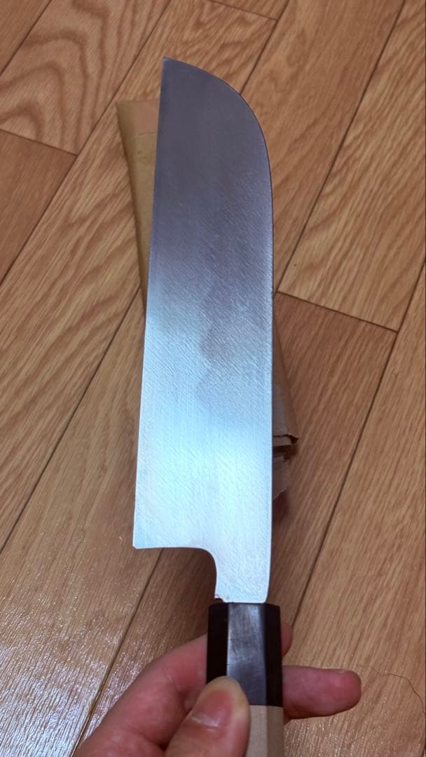 薄刃包丁　8寸　本焼　青紙