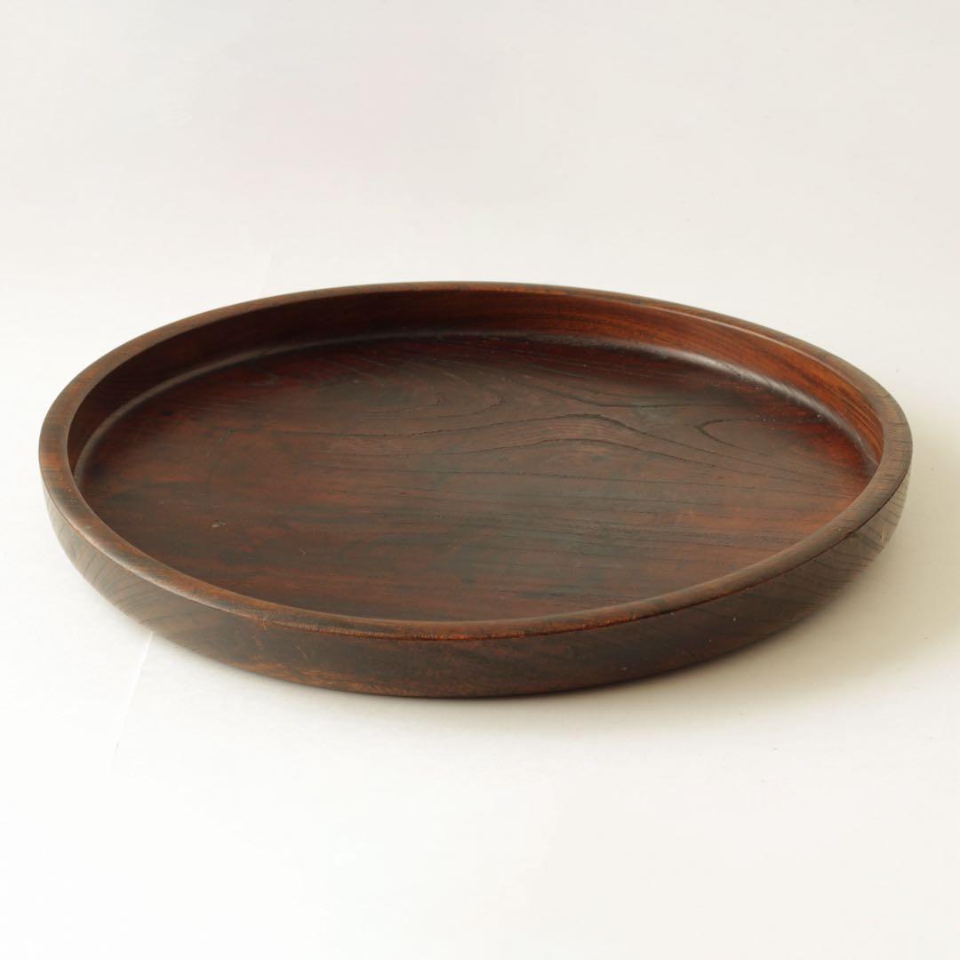 木地盆　丸盆　くりぬき盆　盆　木工　酒