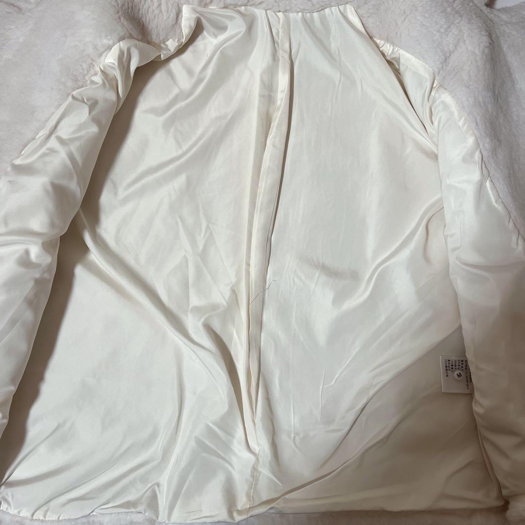 新品未使用 ベアテーラードコート テディベアホワイト