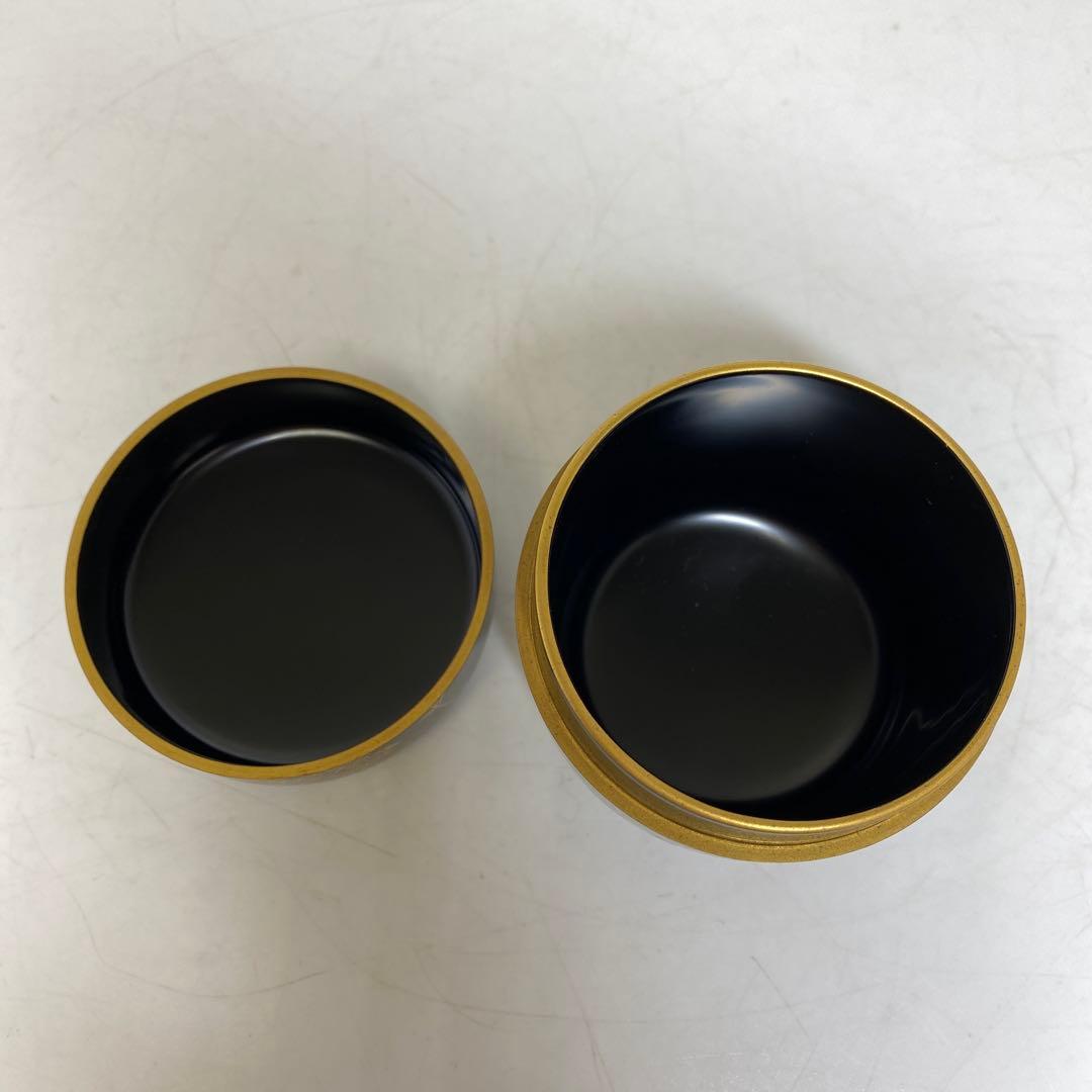 ☆2F 名工 吉田華正 蒔絵 なつめ 共箱 直径約6cm 東T8-0203