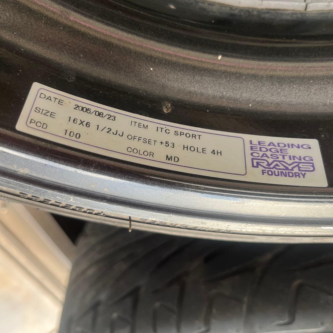 RAYS セブリング itc 16インチ 6.5j 4穴 pcd 100