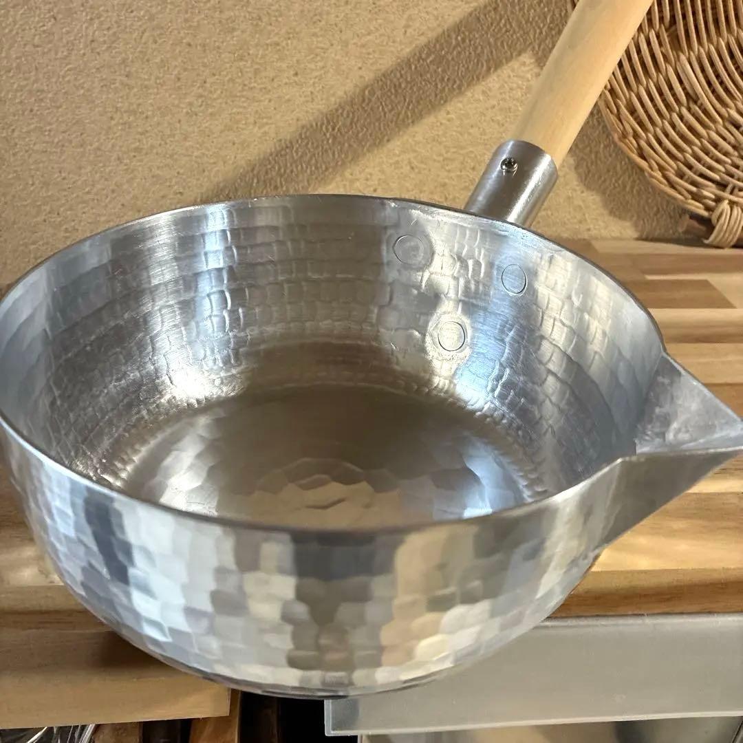 京都鍛金工房WESTSIDE33雪平鍋アルミ　片口&取り分けスプーン茂作　未使用