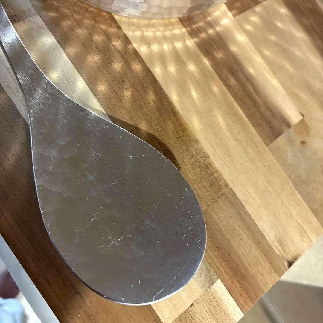 京都鍛金工房WESTSIDE33雪平鍋アルミ　片口&取り分けスプーン茂作　未使用