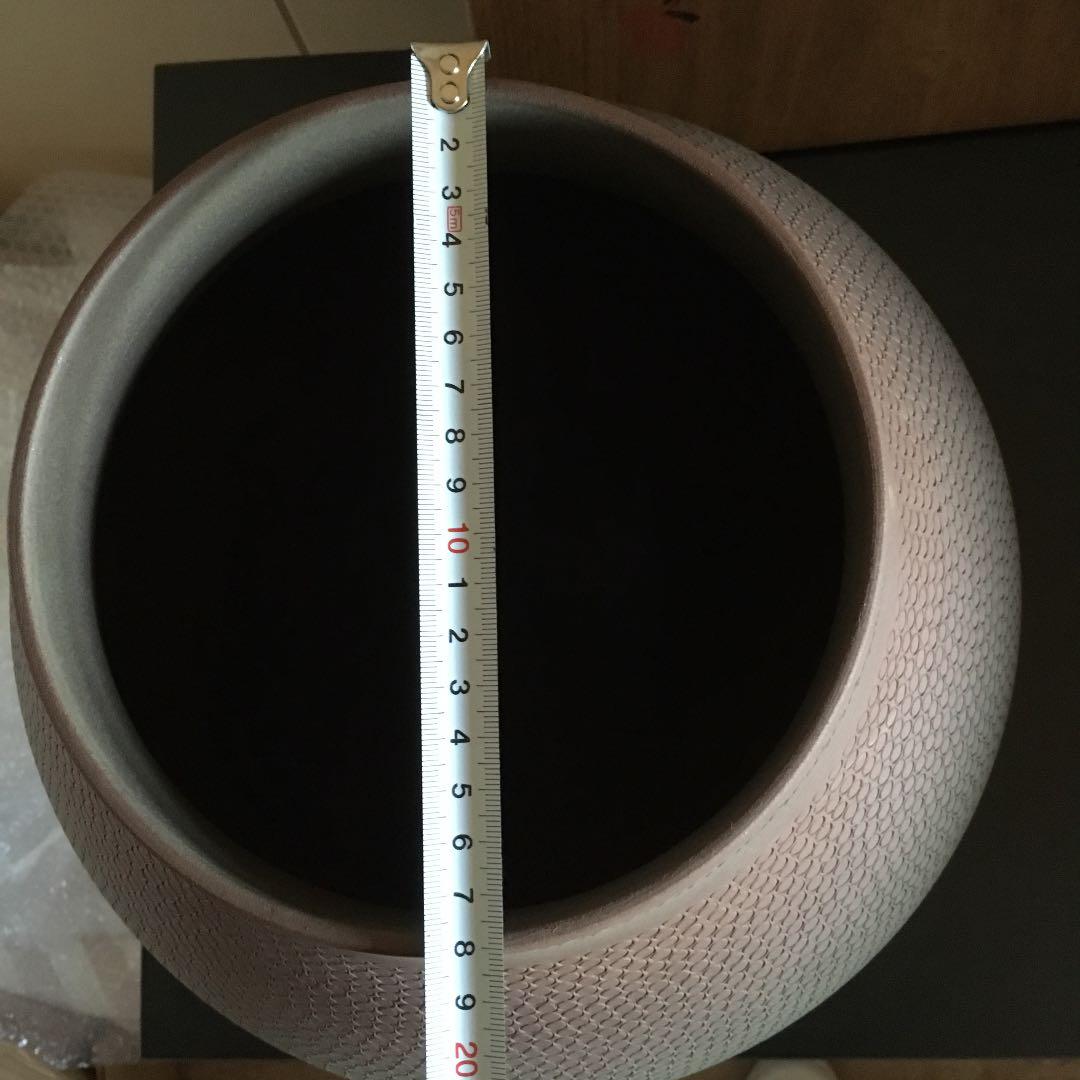 花壺 苔泥彩丸紋禅