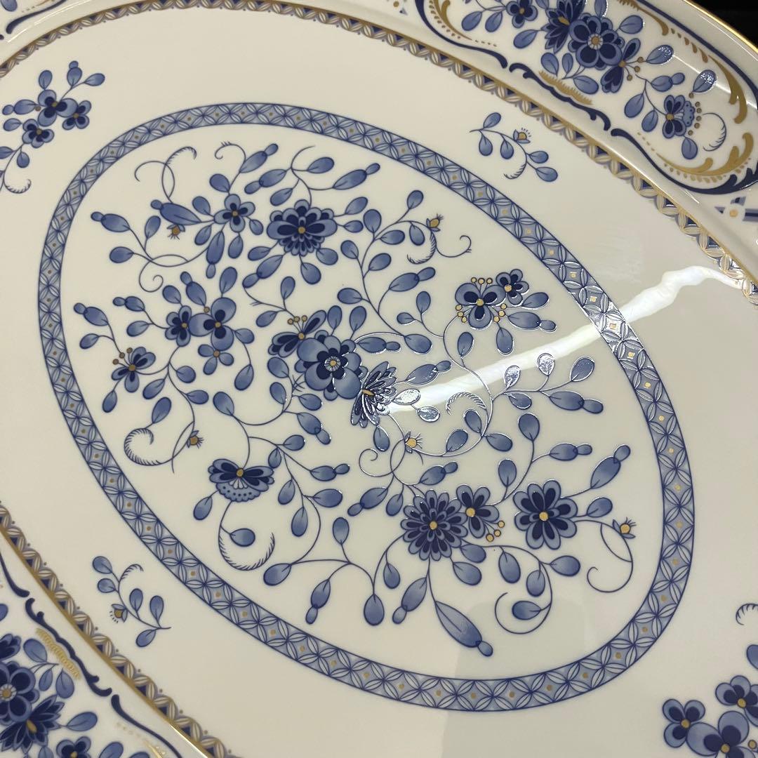 NARUMI ミラノ 大皿 サービスプレート トレー オーバル 透かし c3