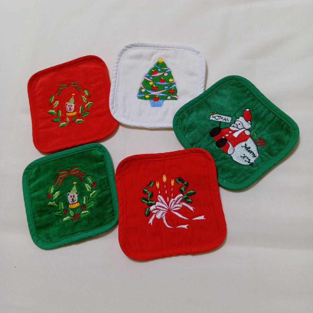 ドイツ製クリスマステーブルセンターとホットマンのコースター