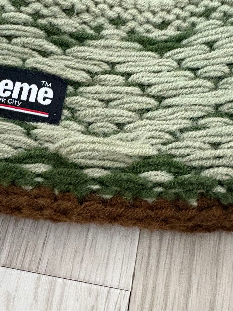 帽子 Supreme Diamond Beanie \"Olive\"
