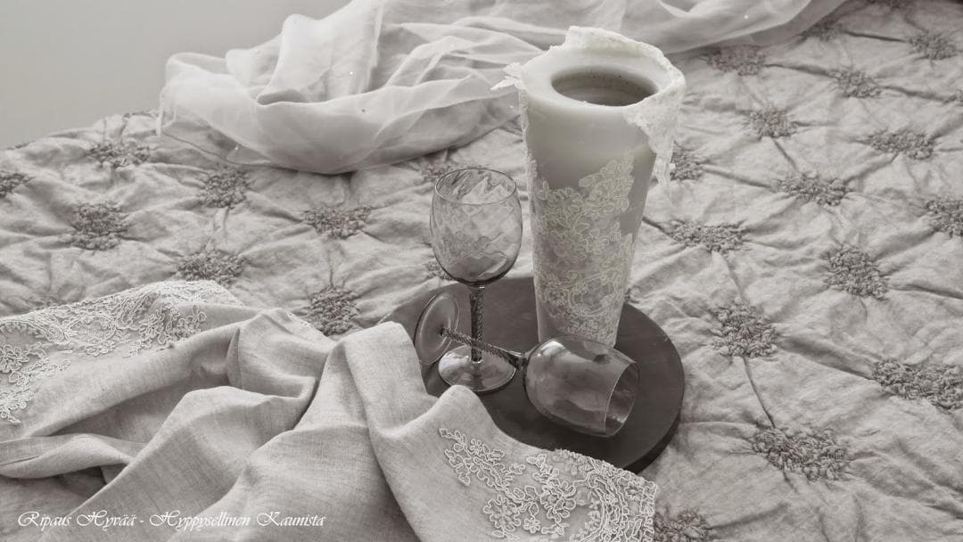 新品 arte pura イタリア製 リネン ベッドカバー 高級 お姫