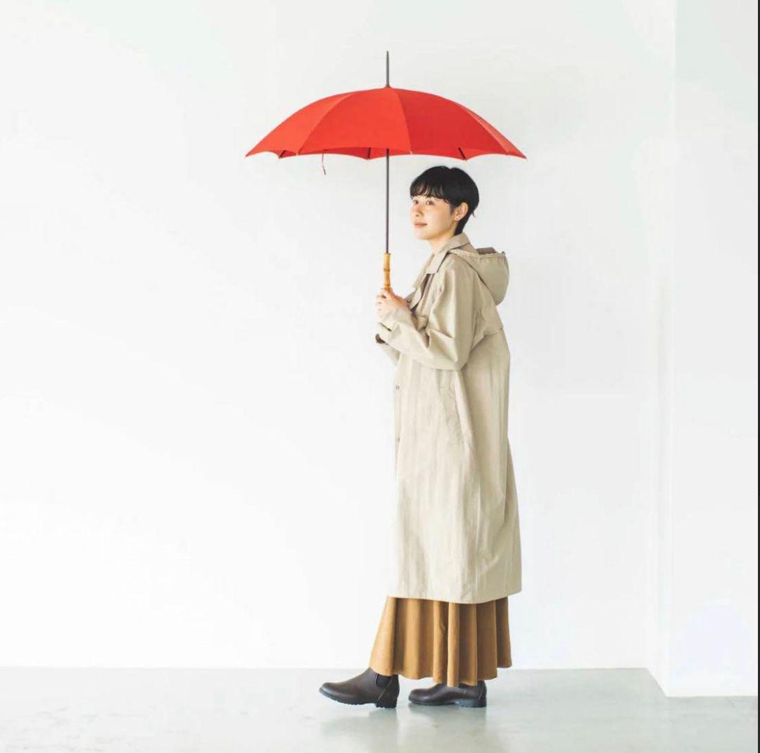 北欧、暮らしの道具店 晴れの日も着たいレインコート（バッグ付き）ベージュ