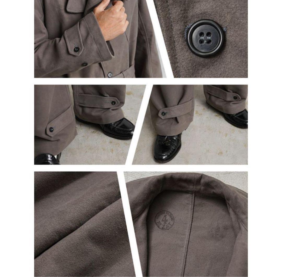 デッドストック イタリア軍 モールスキン カバーオール BROWN