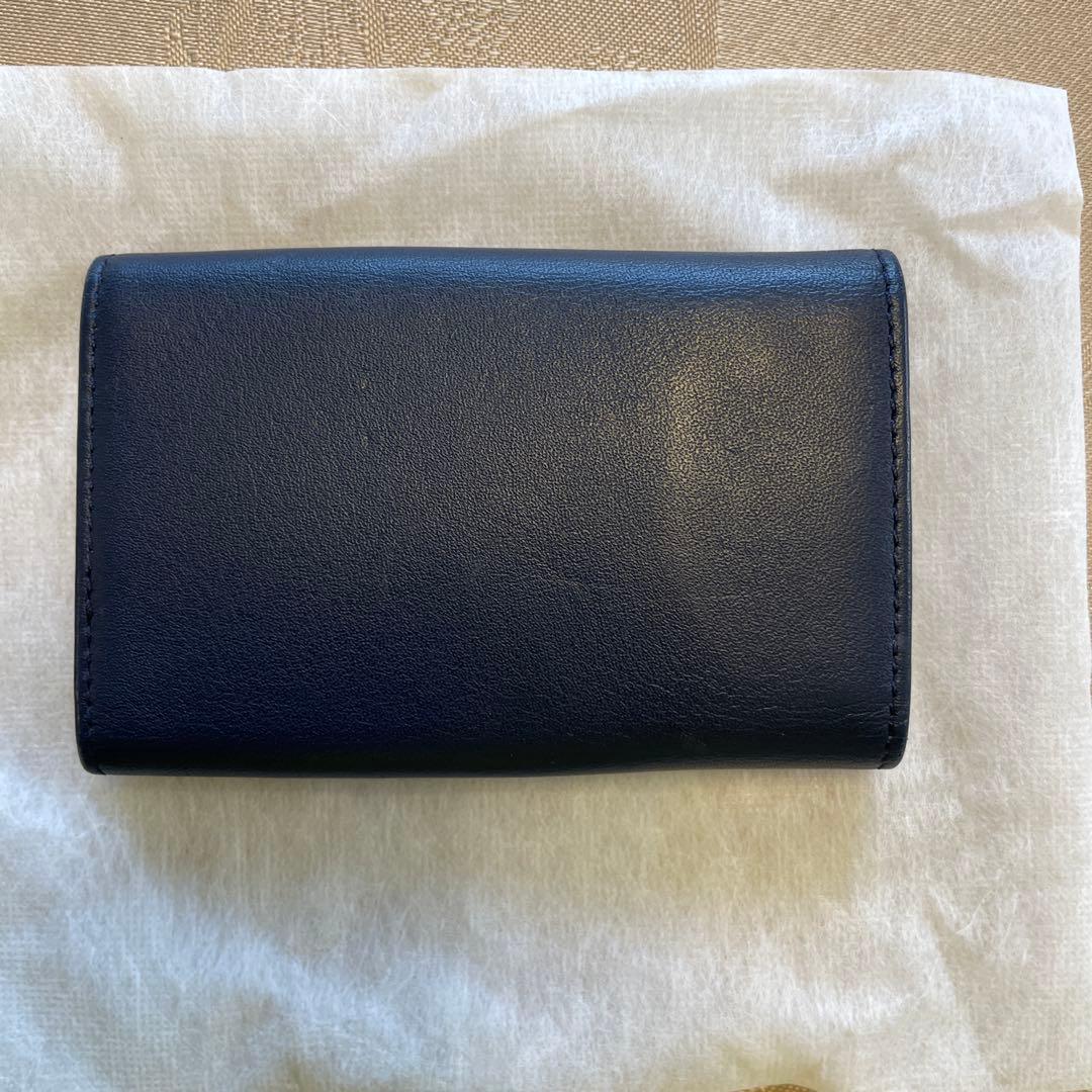 パテックフィリップ　レザー　ネイビー　キーホルダー　希少品　美中古　濃紺色