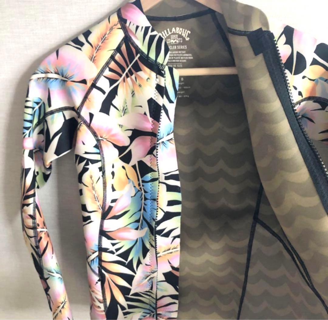 M BILLABONG レディース 長袖タッパー フロントジップ ウェットスーツ